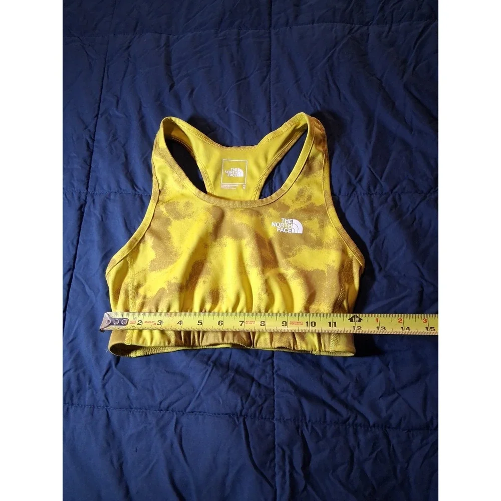 The North Face Sports‎ Bra Women Medium Gold Camo Racerback  Wide Strap